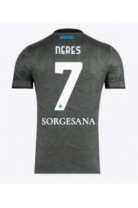 SSC Napoli David Neres #7 Fotballdrakt Tredje Klær 2024-25 Korte ermer